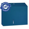 MERIDA STELLA DUO BLUE LINE toilet paper dispenser with a holder for leftover paper roll, max. roll diameter 20 cm, blue